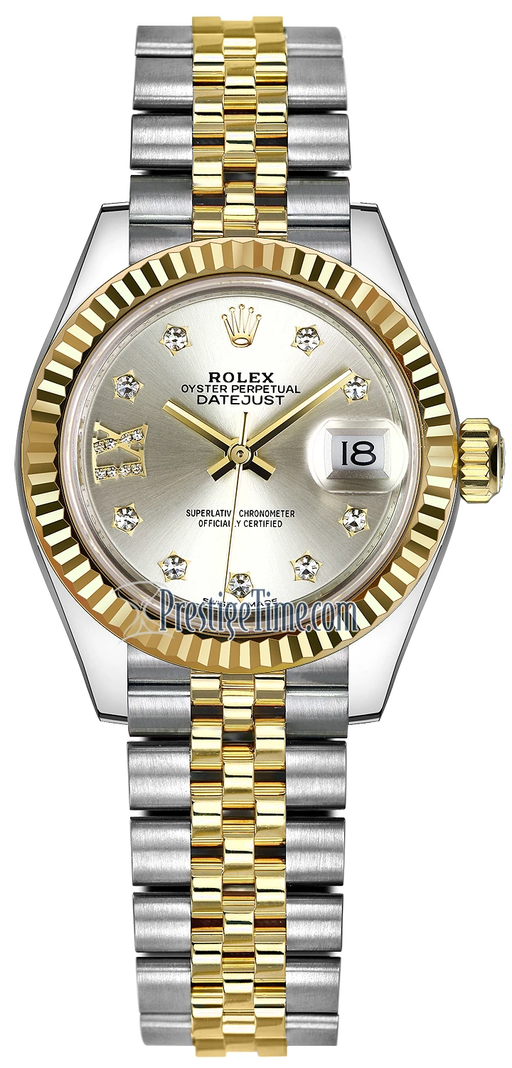 Rolex Lady Datejust 28mm Stainless Steel and Yellow Gold 279173 Silver 17 Diamond Jubilee Rolex Lady Datejust 28mm Stainless Steel And Yellow Gold 279173 Silver 17 Diamond Jubilee -Omega Shop 279173 Silver 17 Diamond Jubilee