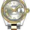 Rolex Lady Datejust 28mm Stainless Steel And Yellow Gold 279173 Silver Roman Oyster -Omega Shop 279173 Silver Roman Oyster