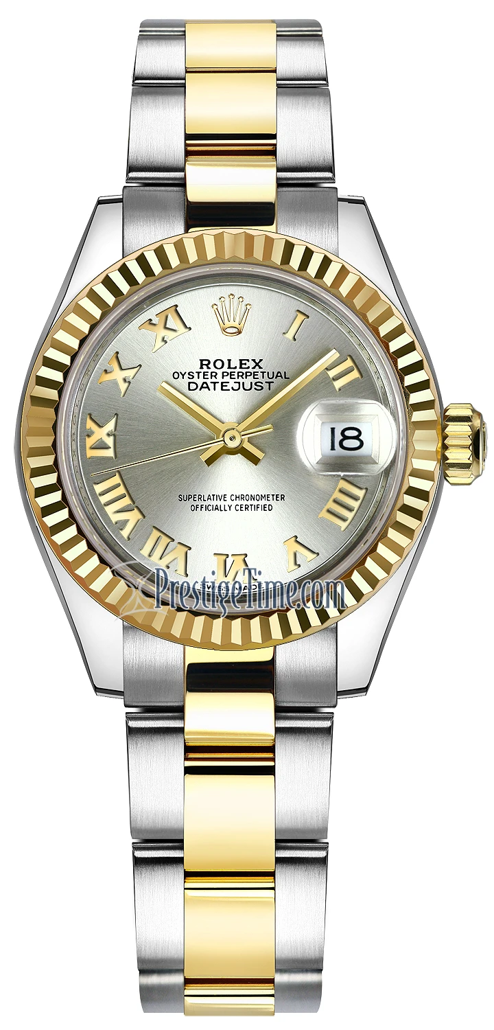 Rolex Lady Datejust 28mm Stainless Steel and Yellow Gold 279173 Silver Roman Oyster Rolex Lady Datejust 28mm Stainless Steel And Yellow Gold 279173 Silver Roman Oyster -Omega Shop 279173 Silver Roman Oyster
