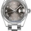 Rolex Lady Datejust 28mm Stainless Steel 279174 Dark Grey Roman Oyster
