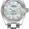 Rolex Lady Datejust 28mm Stainless Steel 279174 MOP Diamond Oyster 2 Rolex Lady Datejust 28mm Stainless Steel 279174 MOP Diamond Oyster -Omega Shop 279174 MOP Diamond Oyster