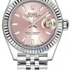 Rolex Lady Datejust 28mm Stainless Steel 279174 Pink Index Jubilee -Omega Shop 279174 Pink Index Jubilee