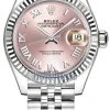 Rolex Lady Datejust 28mm Stainless Steel 279174 Pink Roman Jubilee