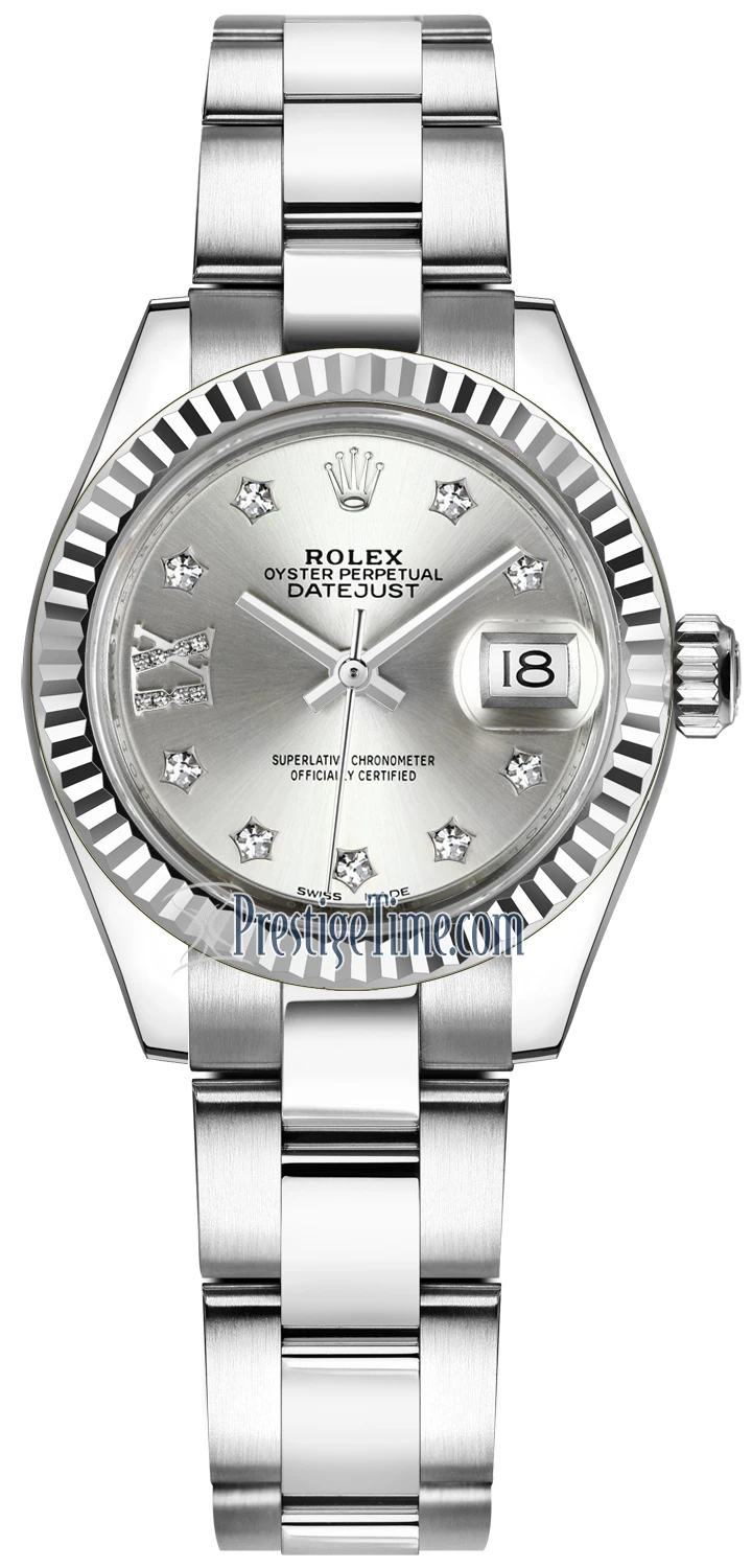 Rolex Lady Datejust 28mm Stainless Steel 279174 Silver 17 Diamond Oyster Rolex Lady Datejust 28mm Stainless Steel 279174 Silver 17 Diamond Oyster -Omega Shop 279174 Silver 17 Diamond Oyster