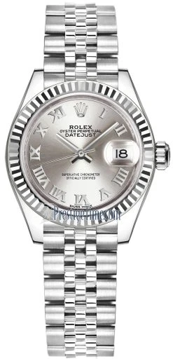 Rolex Lady Datejust 28mm Stainless Steel 279174 Silver Roman Jubilee