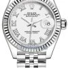 Rolex Lady Datejust 28mm Stainless Steel 279174 White Roman Jubilee 2 Rolex Lady Datejust 28mm Stainless Steel 279174 White Roman Jubilee -Omega Shop 279174 White Roman Jubilee