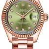 Rolex Lady Datejust 28mm Everose Gold 279175 Olive Green Diamond President 2 Rolex Lady Datejust 28mm Everose Gold 279175 Olive Green Diamond President -Omega Shop 279175 Olive Green Diamond President