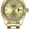 Rolex Lady Datejust 28mm Yellow Gold 279178 Champagne Diamond President -Omega Shop 279178 Champagne Diamond President