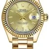 Rolex Lady Datejust 28mm Yellow Gold 279178 Champagne Index President -Omega Shop 279178 Champagne Index President