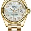 Rolex Lady Datejust 28mm Yellow Gold 279178 MOP Diamond President -Omega Shop 279178 MOP Diamond President