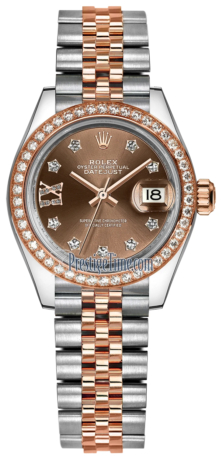 Rolex Lady Datejust 28mm Stainless Steel and Everose Gold 279381RBR Chocolate 17 Diamond Jubilee Rolex Lady Datejust 28mm Stainless Steel And Everose Gold 279381RBR Chocolate 17 Diamond Jubilee -Omega Shop 279381RBR Chocolate 17 Diamond Jubilee