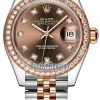 Rolex Lady Datejust 28mm Stainless Steel And Everose Gold 279381RBR Chocolate Diamond Jubilee 1 Rolex Lady Datejust 28mm Stainless Steel And Everose Gold 279381RBR Chocolate Diamond Jubilee -Omega Shop 279381RBR Chocolate Diamond Jubilee