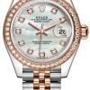 Rolex Lady Datejust 28mm Stainless Steel And Everose Gold 279381RBR MOP Diamond Jubilee -Omega Shop 279381RBR MOP Diamond Jubilee
