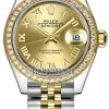 Rolex Lady Datejust 28mm Stainless Steel And Yellow Gold 279383RBR Champagne Roman Jubilee -Omega Shop 279383RBR Champagne Roman Jubilee