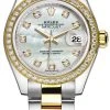 Rolex Lady Datejust 28mm Stainless Steel And Yellow Gold 279383RBR MOP Diamond Oyster 2 Rolex Lady Datejust 28mm Stainless Steel And Yellow Gold 279383RBR MOP Diamond Oyster -Omega Shop 279383RBR MOP Diamond Oyster