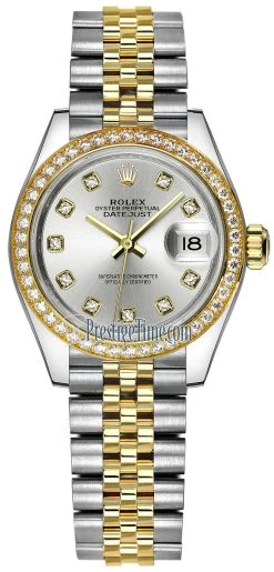 Rolex Lady Datejust 28mm Stainless Steel And Yellow Gold 279383RBR Silver Diamond Jubilee