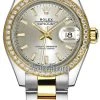 Rolex Lady Datejust 28mm Stainless Steel And Yellow Gold 279383RBR Silver Index Oyster -Omega Shop 279383RBR Silver Index Oyster