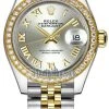 Rolex Lady Datejust 28mm Stainless Steel And Yellow Gold 279383RBR Silver Roman Jubilee 2 Rolex Lady Datejust 28mm Stainless Steel And Yellow Gold 279383RBR Silver Roman Jubilee -Omega Shop 279383RBR Silver Roman Jubilee