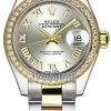 Rolex Lady Datejust 28mm Stainless Steel And Yellow Gold 279383RBR Silver Roman Oyster -Omega Shop 279383RBR Silver Roman Oyster