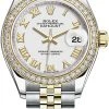 Rolex Lady Datejust 28mm Stainless Steel And Yellow Gold 279383RBR White Roman Jubilee -Omega Shop 279383RBR White Roman Jubilee