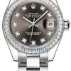 Rolex Lady Datejust 28mm Stainless Steel 279384RBR Dark Grey Diamond Oyster -Omega Shop 279384RBR Grey Diamond Oyster