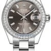 Rolex Lady Datejust 28mm Stainless Steel 279384RBR Dark Grey Index Oyster -Omega Shop 279384RBR Grey Index Oyster