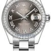 Rolex Lady Datejust 28mm Stainless Steel 279384RBR Dark Grey Roman Oyster