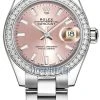 Rolex Lady Datejust 28mm Stainless Steel 279384RBR Pink Index Oyster