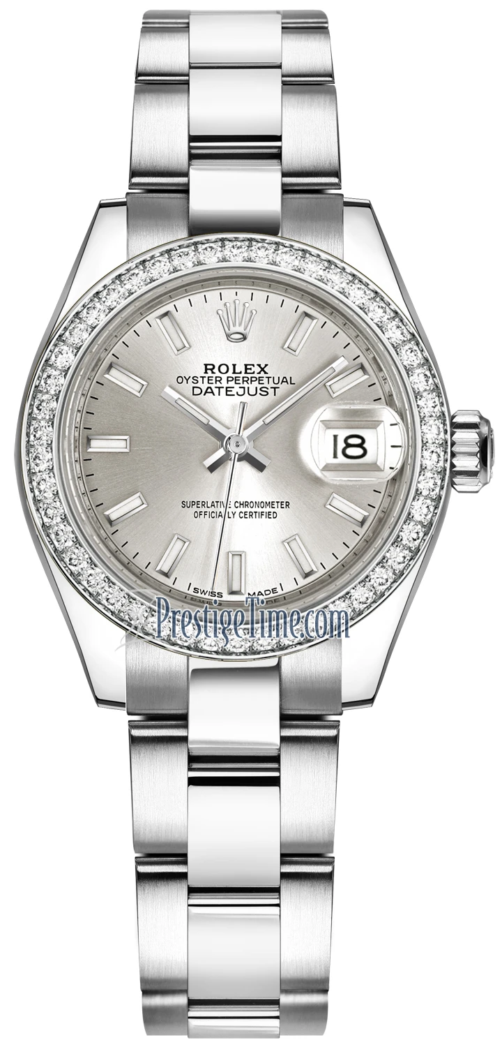 Rolex Lady Datejust 28mm Stainless Steel 279384RBR Silver Index Oyster Rolex Lady Datejust 28mm Stainless Steel 279384RBR Silver Index Oyster -Omega Shop 279384RBR Silver Index Oyster