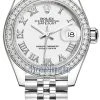 Rolex Lady Datejust 28mm Stainless Steel 279384RBR White Roman Jubilee 1 Rolex Lady Datejust 28mm Stainless Steel 279384RBR White Roman Jubilee -Omega Shop 279384RBR White Roman Jubilee
