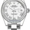 Rolex Lady Datejust 28mm Stainless Steel 279384RBR White Roman Oyster 2 Rolex Lady Datejust 28mm Stainless Steel 279384RBR White Roman Oyster -Omega Shop 279384RBR White Roman Oyster