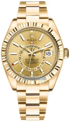 Rolex Sky Dweller 42mm 326938 Champagen Index