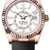 Rolex Sky Dweller 42mm 336235 White Oysterflex -Omega Shop 336235 White Oysterflex