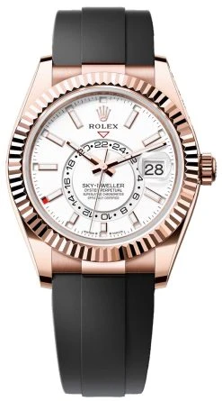 Rolex Sky Dweller 42mm 336235 White Oysterflex