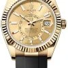 Rolex Sky Dweller 42mm 336238 Champagne Oysterflex -Omega Shop 336238 Champagne Oysterflex