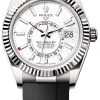 Rolex Sky Dweller 42mm 336239 White Oysterflex 1 Rolex Sky Dweller 42mm 336239 White Oysterflex -Omega Shop 336239 White Oysterflex