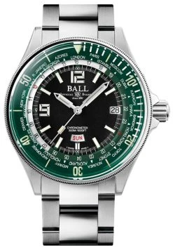 Ball Watch Engineer Master II Diver Worldtime 42mm DG2232A-SC-GRBK