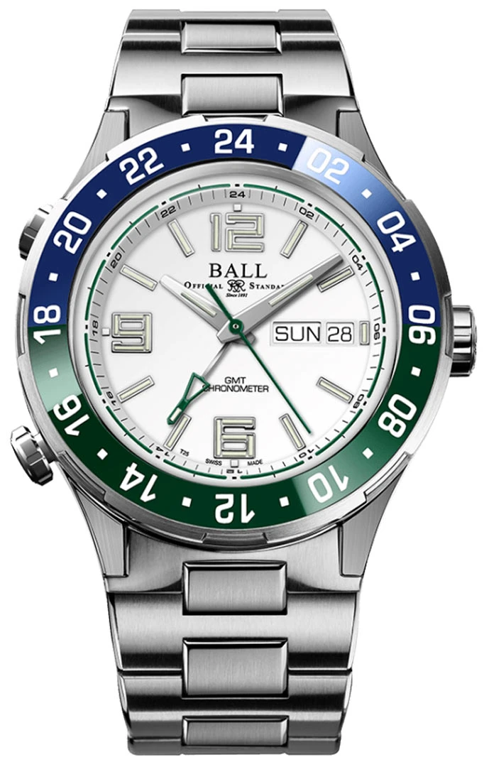 Ball Watch Roadmaster Marine GMT 40mm DG3030B-S9CJ-WH Ball Watch Roadmaster Marine GMT 40mm DG3030B-S9CJ-WH -Omega Shop DG3030B S9CJ WH