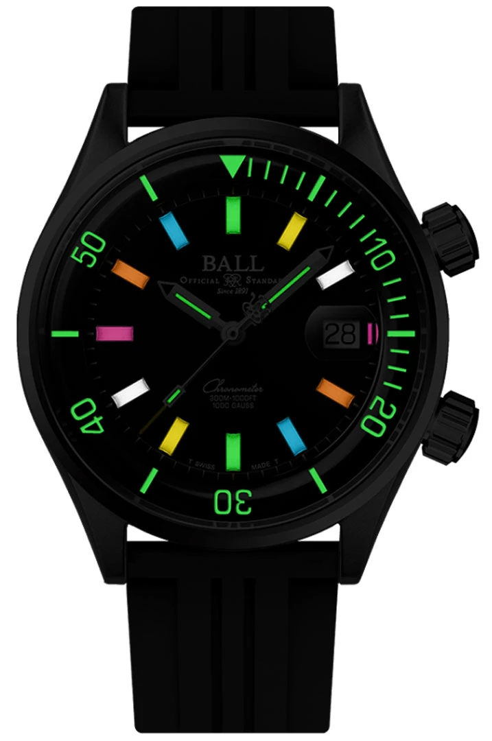 Ball Watch Engineer Master II Diver Chronometer 42mm DM2280A-P3C-BRR Ball Watch Engineer Master II Diver Chronometer 42mm DM2280A-P3C-BRR -Omega Shop DM2280A Rainbow Luminosity P