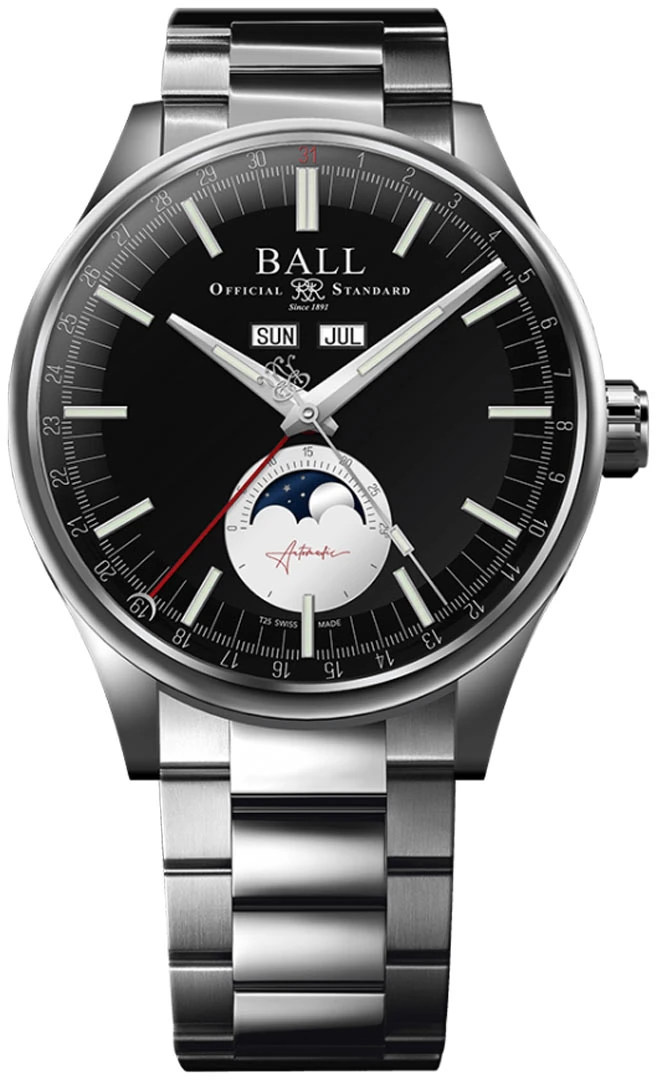 Ball Watch Engineer II Moon Calendar 40mm NM3016C-S2J-BK Ball Watch Engineer II Moon Calendar 40mm NM3016C-S2J-BK -Omega Shop NM3016C S2J BK