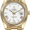 Rolex Day-Date 40mm Yellow Gold 228238 White Roman -Omega Shop Rolex Day Date 40 228238 White Roman