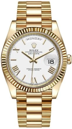 Rolex Day-Date 40mm Yellow Gold 228238 White Roman