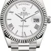 Rolex Day-Date 40mm White Gold 228239 White Roman
