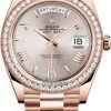 Rolex Day-Date 40mm Everose Gold 228345RBR Sundust Roman -Omega Shop Rolex Day Date 40 228345RBR Sundust Roman
