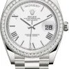 Rolex Day-Date 40mm White Gold 228349RBR White Roman -Omega Shop Rolex Day Date 40 228349RBR White Roman