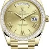 Rolex Day-Date 40mm Yellow Gold 228398TBR Champagne Roman