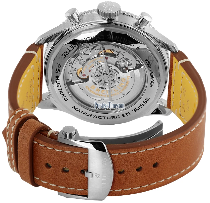 Breitling Super AVI B04 Chronograph GMT 46mm ab04453a1b1X1 Breitling Super AVI B04 Chronograph GMT 46mm Ab04453a1b1X1 -Omega Shop ab04453a1b1x1 backbuckle