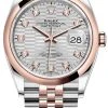 Rolex Datejust 36mm Stainless Steel And Rose Gold 126201 Silver Fluted Diamond Jubilee 2 Rolex Datejust 36mm Stainless Steel And Rose Gold 126201 Silver Fluted Diamond Jubilee -Omega Shop m126201 0039