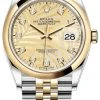 Rolex Datejust 36mm Stainless Steel And Yellow Gold 126203 Golden Palm Diamond Jubilee 1 Rolex Datejust 36mm Stainless Steel And Yellow Gold 126203 Golden Palm Diamond Jubilee -Omega Shop m126203 0043