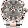 Rolex Datejust 36mm Stainless Steel And Rose Gold 126231 Slate Fluted Diamond Oyster 1 Rolex Datejust 36mm Stainless Steel And Rose Gold 126231 Slate Fluted Diamond Oyster -Omega Shop m126231 0042